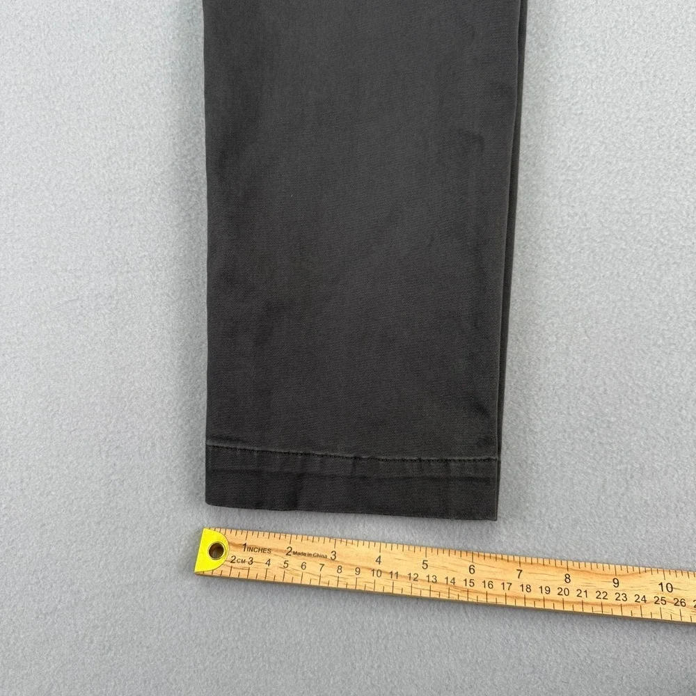 Banana Republic Chino Pants Men 31x30 Charcoal Gray Fulton Slim Straight Stretch